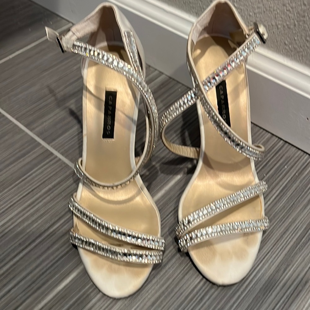 Caparros rhinestone high heels